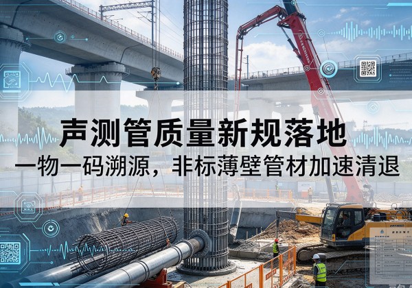 梅河口声测管质量新规落地，一物一码溯源，非标薄壁管材加速清退